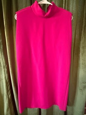 Sleeveless fuchsia Zara Turtleneck Women's  dress